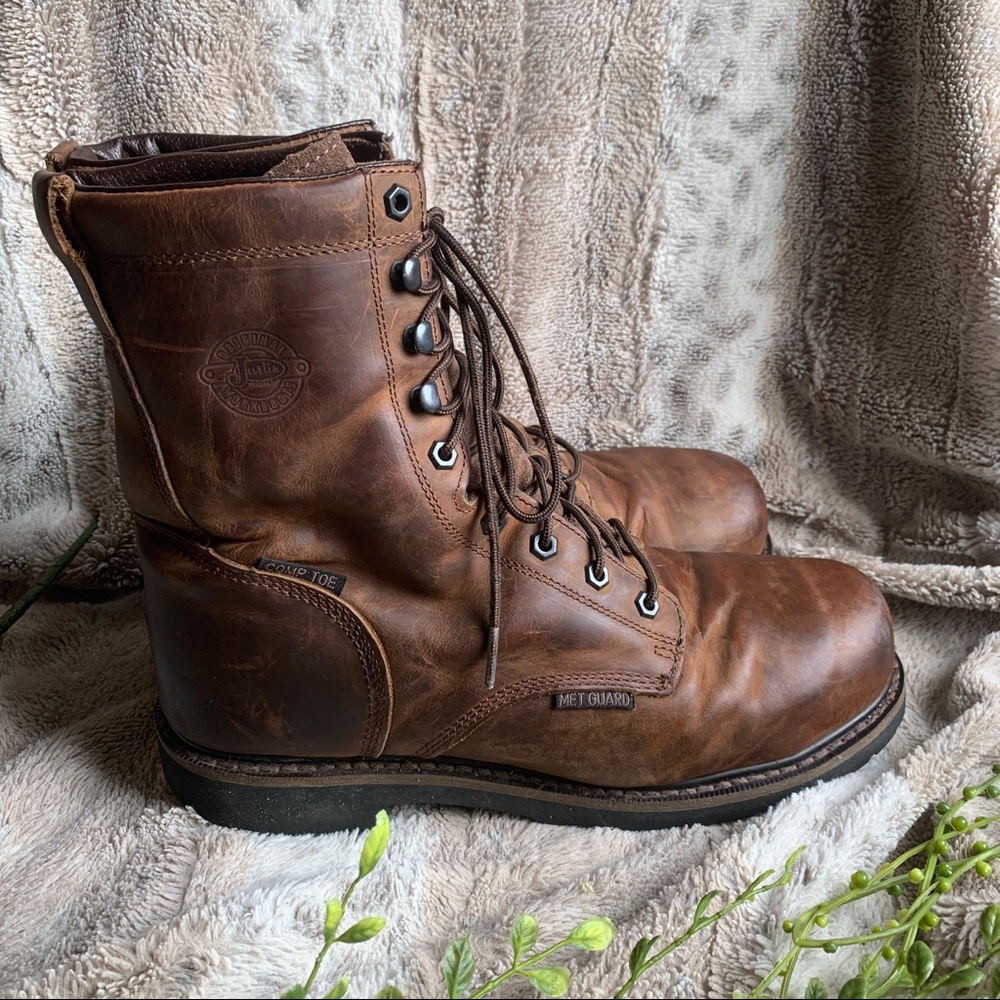 Justin Composition Toe Waterproof Wyoming Boots